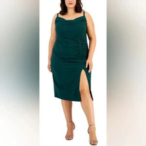 Emerald Sundae NWT Dress Midi Formal Sleeveless Plus Size Green Size 14